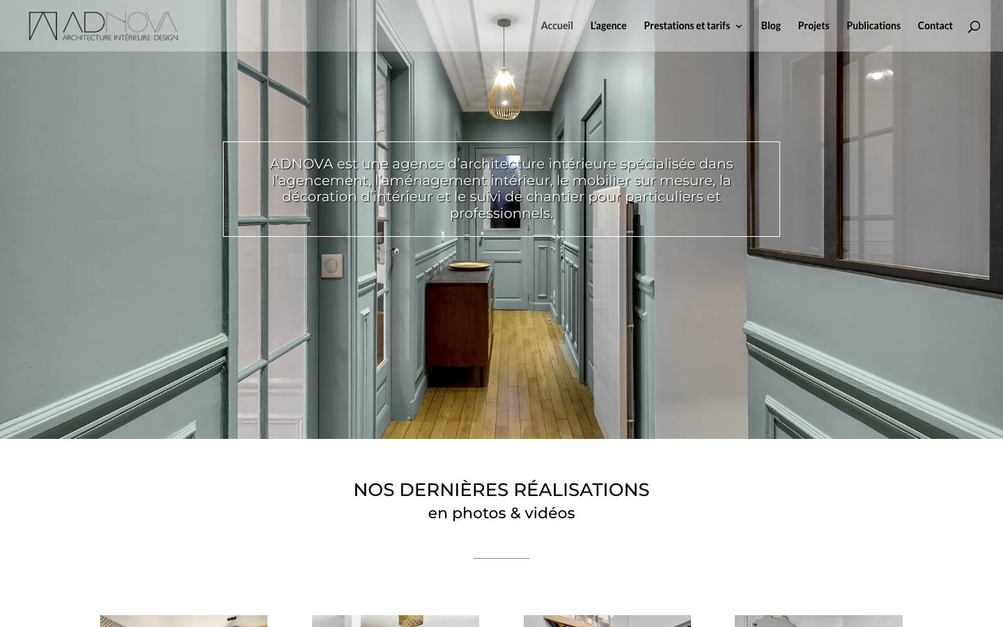 Site actuel de Adnova