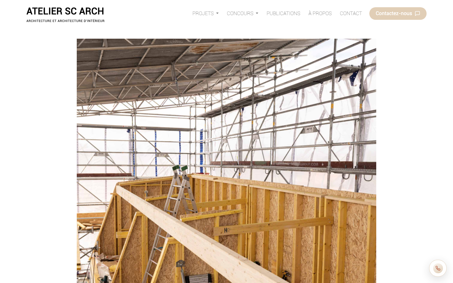 Site actuel de Atelier SC Arch