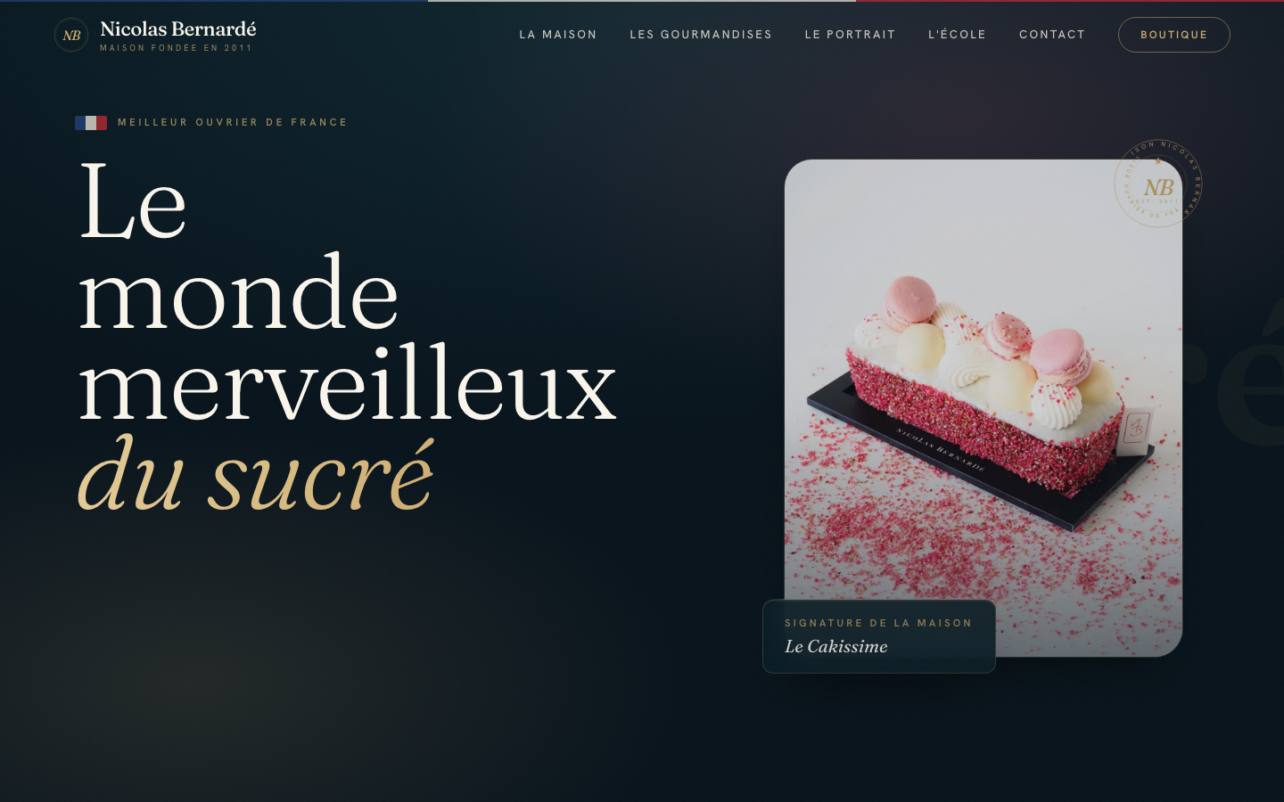 Refonte de Nicolas Bernarde par Nexsua