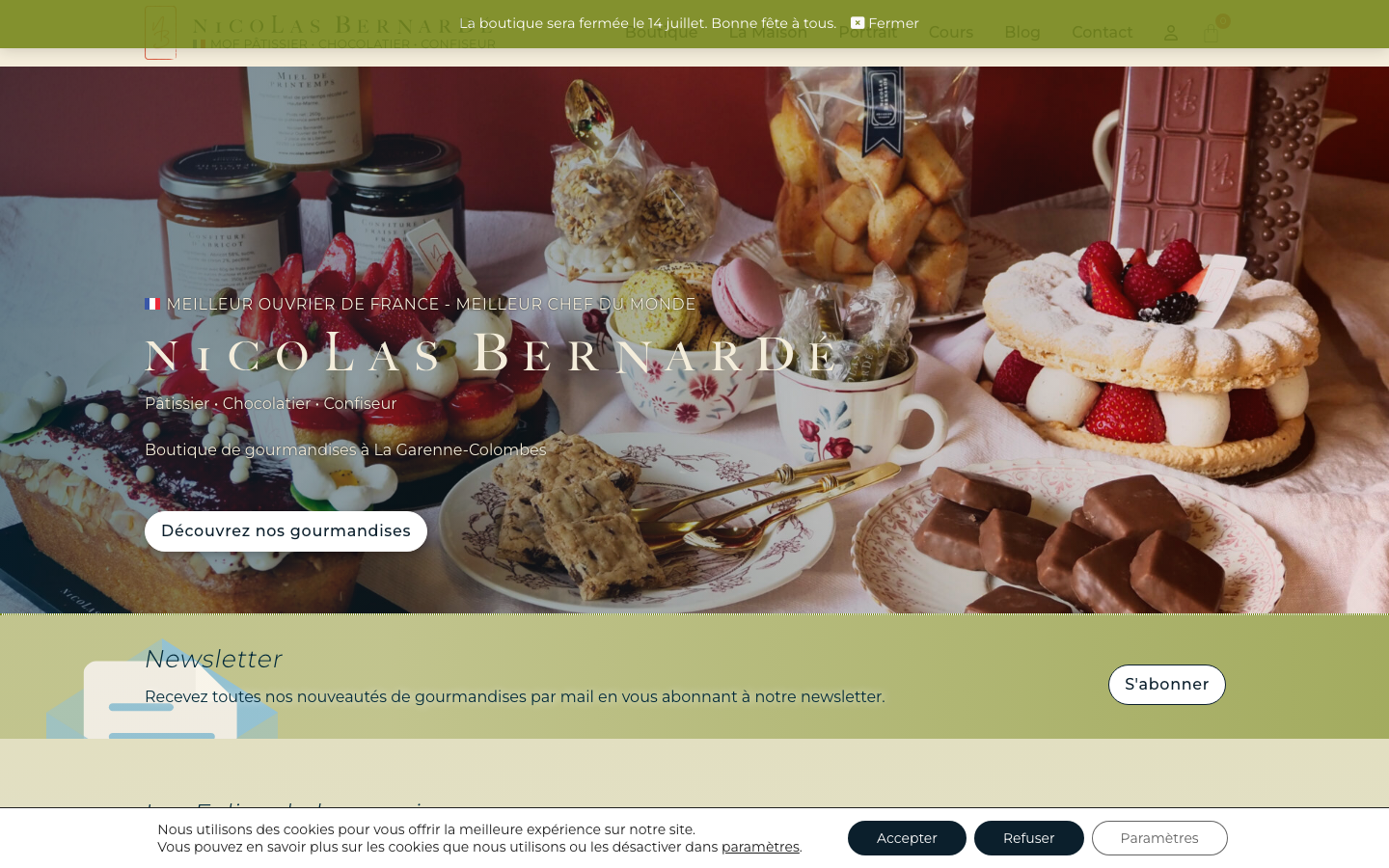 Site actuel de Nicolas Bernarde