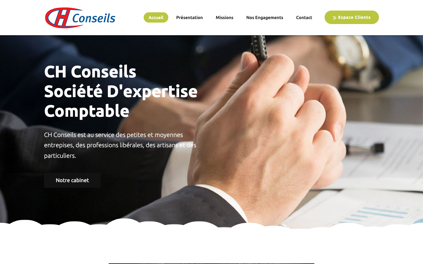 Site actuel de CH Conseils