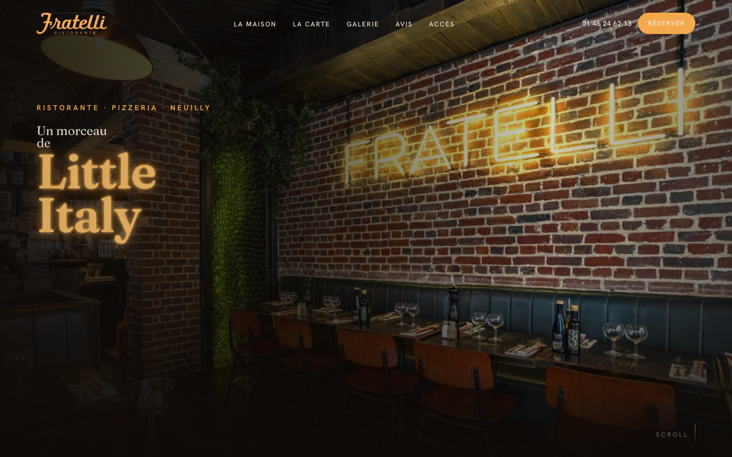 Refonte de Fratelli Neuilly par Nexsua