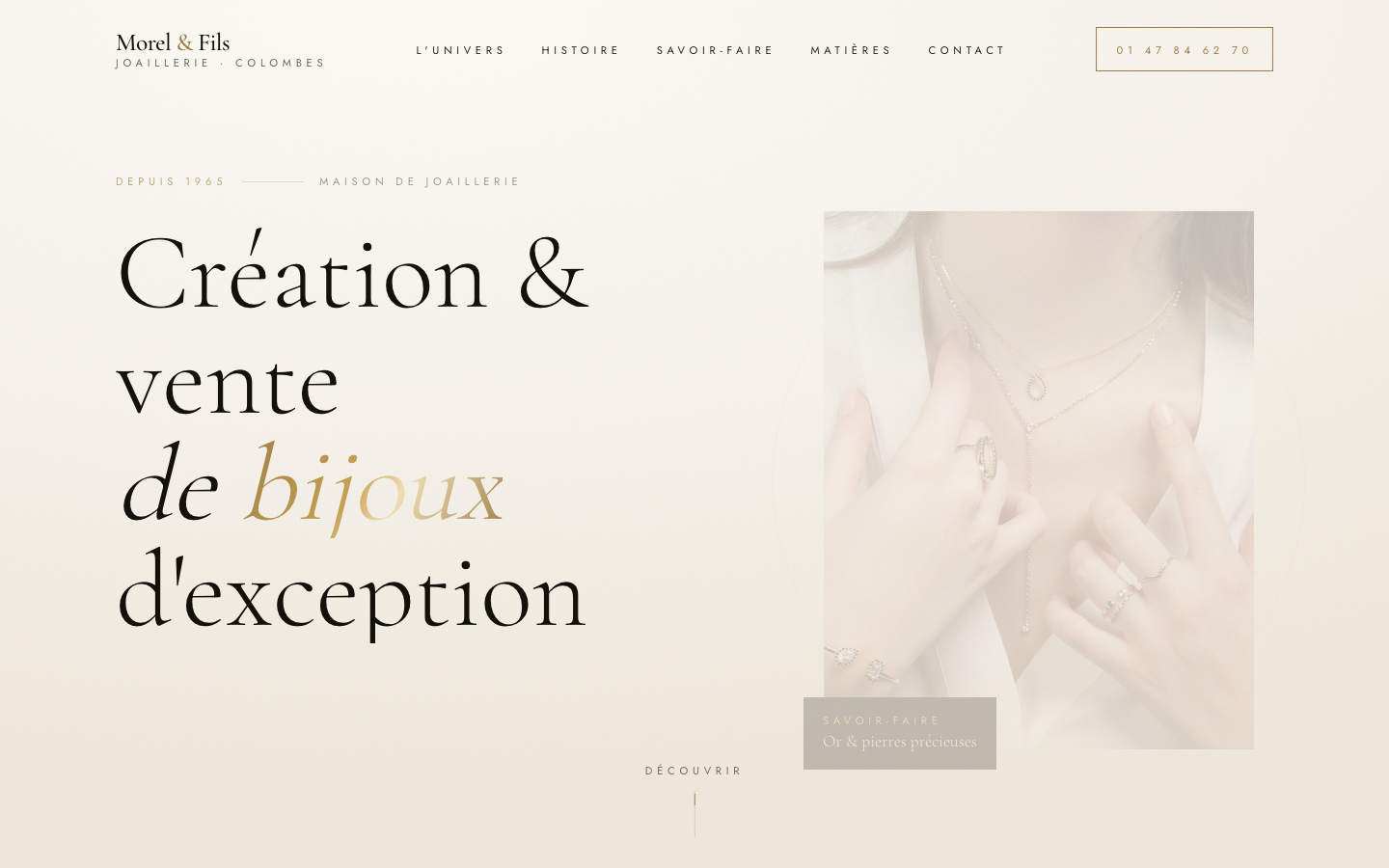 Refonte de Morel & Fils par Nexsua