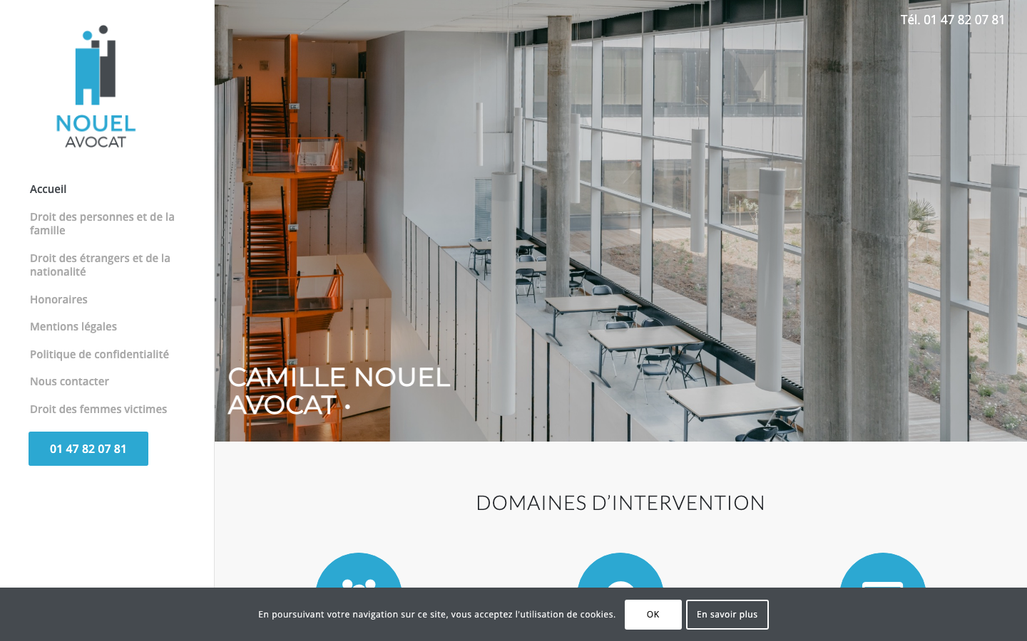 Site actuel de Camille Nouel Avocat