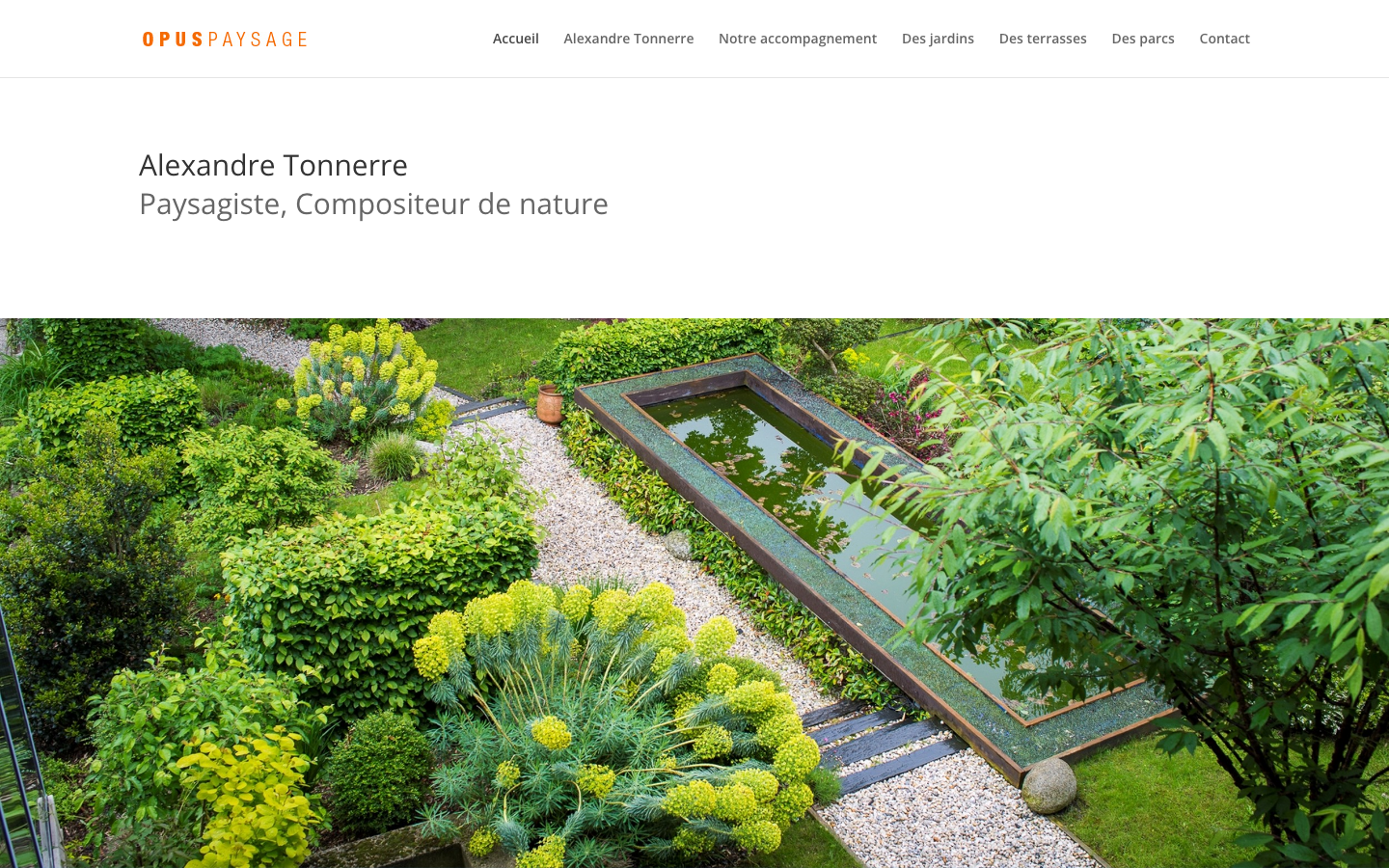 Site actuel de Opus Paysage
