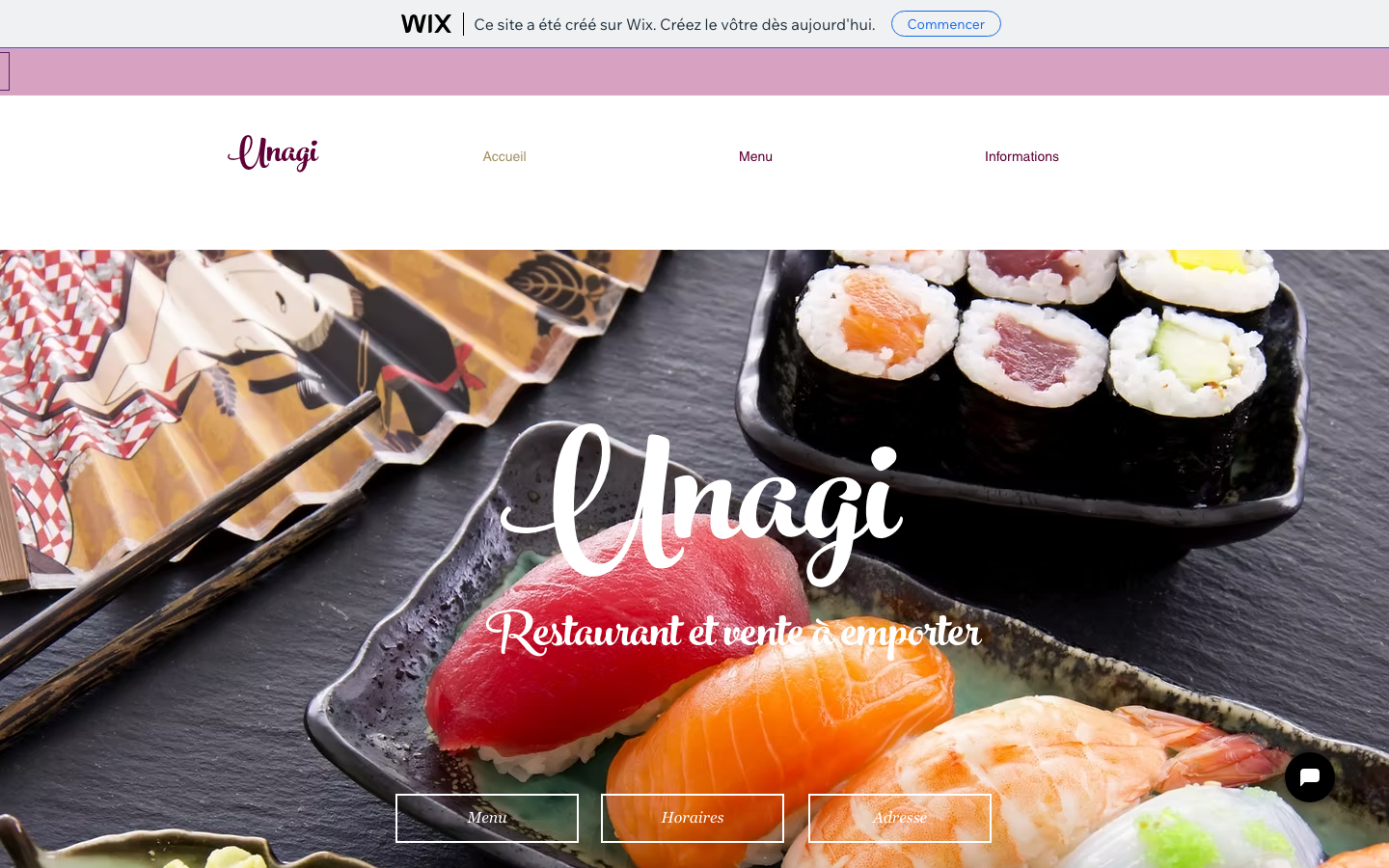 Site actuel de Unagi