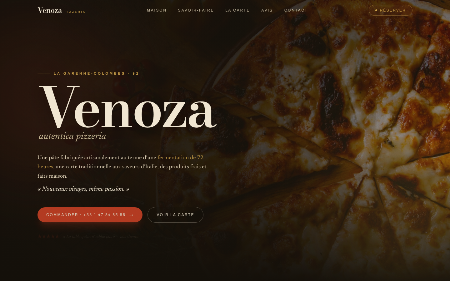 Refonte de Venoza par Nexsua