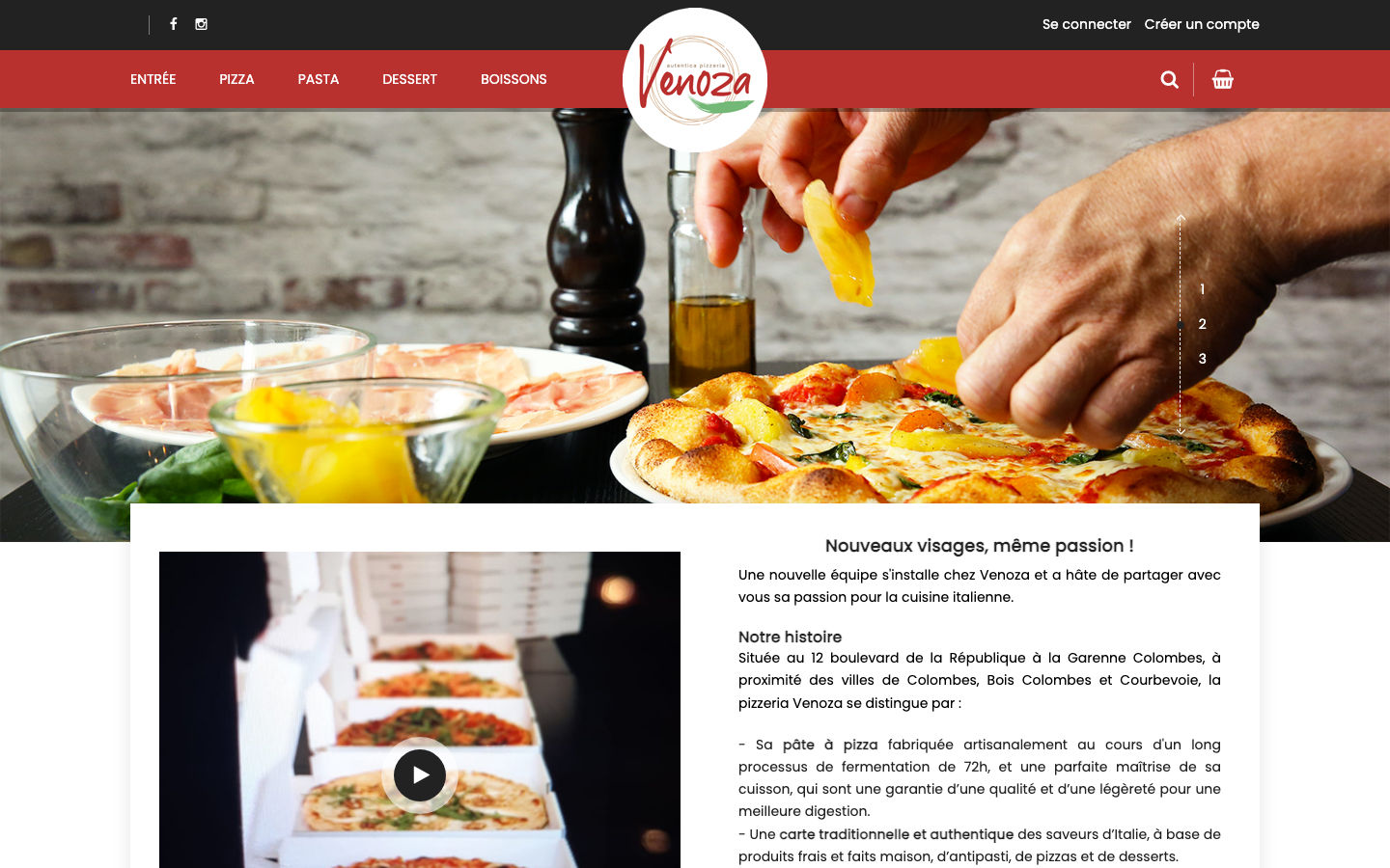 Site actuel de Venoza